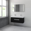 Bruynzeel Mino badmeubelset 120x56x38cm met spiegel zijde zwart SW229271 Bruynzeel Mino badmeubelset 120x56x38cm met spiegel zijde zwart SW229271