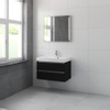 Bruynzeel Palitano badmeubelset 80x56.5x46cm spiegel zijde zwart SW229302 Bruynzeel Palitano badmeubelset 80x56.5x46cm spiegel zijde zwart SW229302