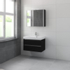 Bruynzeel Palitano badmeubelset 80x56.5x46cm spiegelkast zijde zwart SW229311 Bruynzeel Palitano badmeubelset 80x56.5x46cm spiegelkast zijde zwart SW229311