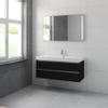 Bruynzeel Palitano badmeubelset 120x56.5x46cm spiegel zijde zwart SW229298 Bruynzeel Palitano badmeubelset 120x56.5x46cm spiegel zijde zwart SW229298