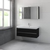Bruynzeel Palitano badmeubelset 120x56.5x46cm spiegelkast zijde zwart SW229305 Bruynzeel Palitano badmeubelset 120x56.5x46cm spiegelkast zijde zwart SW229305