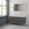 Bruynzeel Passo badmeubelset 150x69.8x46cm spiegel dubbele kom orlando eiken SW229326 Bruynzeel Passo badmeubelset 150x69.8x46cm spiegel dubbele kom orlando eiken SW229326