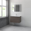 Bruynzeel Matera badmeubelset 90x56.5x50cm met spiegel orlando eiken SW229161 Bruynzeel Matera badmeubelset 90x56.5x50cm met spiegel orlando eiken SW229161