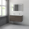 Bruynzeel Matera badmeubelset dubbele kom 120x56.5x50cm met spiegel orlando eiken SW229550 Bruynzeel Matera badmeubelset dubbele kom 120x56.5x50cm met spiegel orlando eiken SW229550