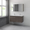 Bruynzeel Matera badmeubelset dubbele kom 120x56.5x50cm met spiegelkast orlando eiken SW229173 Bruynzeel Matera badmeubelset dubbele kom 120x56.5x50cm met spiegelkast orlando eiken SW229173
