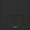 Wisa XS Plaque de commande dualflush plastique mat noir SW1075536