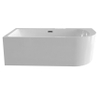 Royal Plaza Tarde Baignoire semi-îlot avec tablier coin gauche 180x80cm Blanc SW242372 Royal Plaza Tarde Baignoire semi-îlot avec tablier coin gauche 180x80cm Blanc SW242372