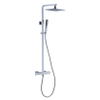 Royal plaza Gondo square doucheset thermostaat-hoofddouche-handdouche chroom SW242725 Royal plaza Gondo square doucheset thermostaat-hoofddouche-handdouche chroom SW242725