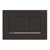 Geberit Sigma30 bedieningplaat met dualflush frontbediening voor toilet 24.6x16.4cm zwart mat TWEEDEKANS OUT7185
