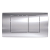 Geberit Twinline bedieningplaat met dualflush frontbediening voor toilet 34x18.5cm chroom glans SW242688 Geberit Twinline bedieningplaat met dualflush frontbediening voor toilet 34x18.5cm chroom glans SW242688