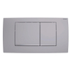 Geberit Twinline bedieningplaat met frontbediening voor toilet 34x18.5cm chroom mat SW242689 Geberit Twinline bedieningplaat met frontbediening voor toilet 34x18.5cm chroom mat SW242689