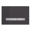 Geberit Sigma50 bedieningplaat met dualflush frontbediening voor toilet 24.6x16.4cm zwart SW259159 Geberit Sigma50 bedieningplaat met dualflush frontbediening voor toilet 24.6x16.4cm zwart SW259159