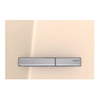Geberit Sigma50 bedieningplaat met dualflush frontbediening voor toilet 24.6x16.4cm glas zand / chroom SW259167 Geberit Sigma50 bedieningplaat met dualflush frontbediening voor toilet 24.6x16.4cm glas zand / chroom SW259167