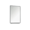 Royal Plaza Merlot spiegel 30x80cm zonder verlichting rechthoek Glas Zwart mat SW395539