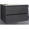 Royal Plaza Talis wastafelonderkast 60cmmet wastafel 2xlade donker eiken SW158587 Royal Plaza Talis wastafelonderkast 60cmmet wastafel 2xlade donker eiken SW158587