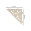 Schluter Shelf Accessoires - Revêtement texturé ivoire SW296574