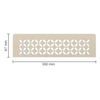 Schluter Shelf-N-S1 planchet - 30x8.7x0.5cm - inbouw - Rechthoek - Perforatie: Floral - gecoat Ivoor SW296630