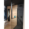 Novellini Kuadra prof.v/plafondbevest.planchet int.rechts black chr SW894079