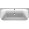 Duravit Happy d.2 bad back-to-wall 180x80cm wit mat antraciet SW297020 Duravit Happy d.2 bad back-to-wall 180x80cm wit mat antraciet SW297020