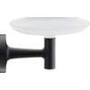 Duravit Starck t zeephouder met schaal mat zwart SW297100 Duravit Starck t zeephouder met schaal mat zwart SW297100