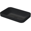 Duravit HappyD 2 Plus waskom rechthoekig zonder kraangat zonder overloop 60x40cm met keramische afdekkap mat antraciet SW297026 Duravit HappyD 2 Plus waskom rechthoekig zonder kraangat zonder overloop 60x40cm met keramische afdekkap mat antraciet SW297026