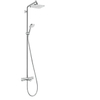 Hansgrohe Croma E280 showerpipe: m. badkraan thermostatisch m. 1jet hoofddouche m. 3jet handdouche multi en doucheslang 160cm chroom SW297546 Hansgrohe Croma E280 showerpipe: m. badkraan thermostatisch m. 1jet hoofddouche m. 3jet handdouche multi en doucheslang 160cm chroom SW297546