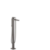 Hansgrohe Metropol Pièce de finition pour mitigeur de baignoire sur pied montage au sol avec inverseur avec tête bec fixe 23.5cm chrome noir brossé SW297548 Hansgrohe Metropol Pièce de finition pour mitigeur de baignoire sur pied montage au sol avec inverseur avec tête bec fixe 23.5cm chrome noir brossé SW297548