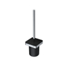 Geesa Frame Collection toiletborstel 10.8x38.5x10.8cm met houder zwart/chroom Messing SW334425 Geesa Frame Collection toiletborstel 10.8x38.5x10.8cm met houder zwart/chroom Messing SW334425