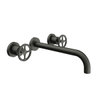 vtwonen Flame Robinet de lavabo encastrable avec 2vpoignées industrielles et bec 23cm black steel SW374043 vtwonen Flame Robinet de lavabo encastrable avec 2vpoignées industrielles et bec 23cm black steel SW374043