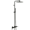 Vtwonen baden Grip showerset thermostatisch met hendels black steel SW374148 Vtwonen baden Grip showerset thermostatisch met hendels black steel SW374148