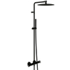 Vtwonen baden Flame showerset thermostatisch met industriele greep charcoal SW374138 Vtwonen baden Flame showerset thermostatisch met industriele greep charcoal SW374138