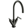 vtwonen Grip Robinet de lavabo avec 2 leviers Black steel SW374241 vtwonen Grip Robinet de lavabo avec 2 leviers Black steel SW374241