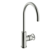 Vtwonen baden Flame hendelkraan hoge uitvoering met industriele greep brushed SW374252 Vtwonen baden Flame hendelkraan hoge uitvoering met industriele greep brushed SW374252