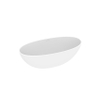 Baignoire îlot Royal plaza Lengua 180x80cm ovale avec bonde pop up mat blanc SW395176