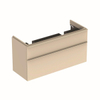 Geberit Smyle wastafelonderkast 2 la 118,4x62cm glas zandgrijs SW417709 Geberit Smyle wastafelonderkast 2 la 118,4x62cm glas zandgrijs SW417709