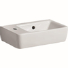 Geberit Renova Compact fontein compact met kraangat links met overloop 40x25x15cm wit SW417264 Geberit Renova Compact fontein compact met kraangat links met overloop 40x25x15cm wit SW417264