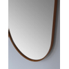 Royal Plaza Intent spiegel – ovaal – 38x90 cm – met lijst – Zwart mat SW395082