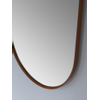 Royal plaza Intent spiegel ovaal met lijst 90x38cm mat zwart SW395082