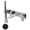 Royal plaza Thetis afdekset badkraan met handdouche mat zwart SW396017 Royal plaza Thetis afdekset badkraan met handdouche mat zwart SW396017