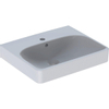 Geberit Smyle fontein 50cm 1 kraangat met overloop wit SW422335 Geberit Smyle fontein 50cm 1 kraangat met overloop wit SW422335