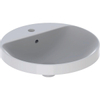 Geberit Variform opbouwwastafel rond 48cm met overloop wit SW421998 Geberit Variform opbouwwastafel rond 48cm met overloop wit SW421998