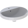 Geberit Variform opbouwwastafel ovaal 50cm 1 kraangat tect wit SW422229 Geberit Variform opbouwwastafel ovaal 50cm 1 kraangat tect wit SW422229