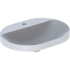 Geberit Variform opbouwwastafel ellips 60x45cm zonder overloop wit SW421986 Geberit Variform opbouwwastafel ellips 60x45cm zonder overloop wit SW421986