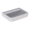 Geberit Renova opzetwastafel 65cm 1 kraangat met overloop wit SW422100 Geberit Renova opzetwastafel 65cm 1 kraangat met overloop wit SW422100