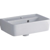 Geberit Renova fontein 45cm 1 kraangat met overloop wit SW422036 Geberit Renova fontein 45cm 1 kraangat met overloop wit SW422036