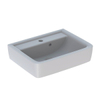 Geberit Renova opzetwastafel 50cm 1 krgat met overloop tect wit SW422283 Geberit Renova opzetwastafel 50cm 1 krgat met overloop tect wit SW422283