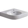 Geberit Renova hoekwastafel 69,5cm 1 kraangat met overloop tect wit SW422344 Geberit Renova hoekwastafel 69,5cm 1 kraangat met overloop tect wit SW422344