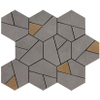 Ceralto Dorsena Mozaiektegel - 25x28.5cm - 9.0mm - gerectificeerd - Smoke SW1129643