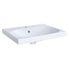Geberit Acanto wastafel 65m 1 kraangat met overloop tect wit SW422319 Geberit Acanto wastafel 65m 1 kraangat met overloop tect wit SW422319