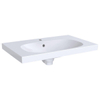 Geberit Acanto wastafel 75m 1 kraangat met overloop tect wit SW422196 Geberit Acanto wastafel 75m 1 kraangat met overloop tect wit SW422196